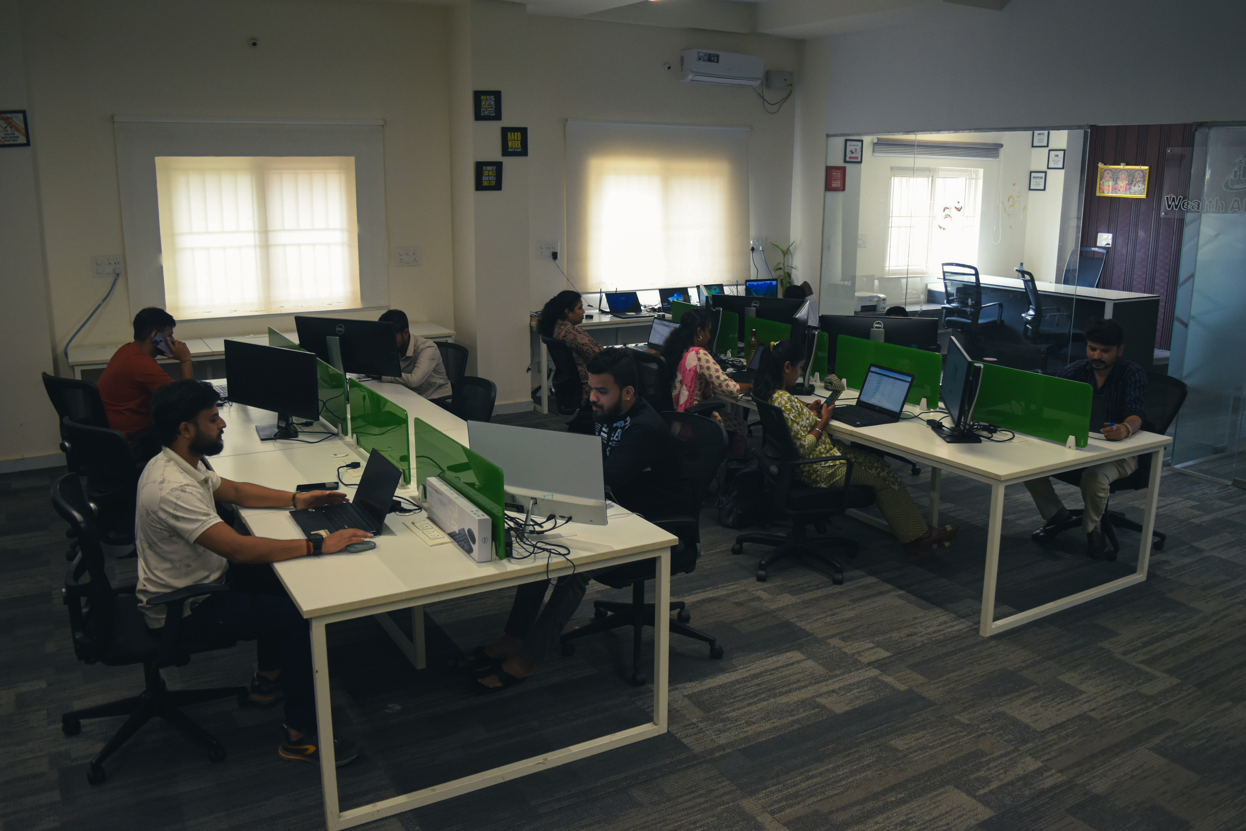 Dedicated professional office workstations